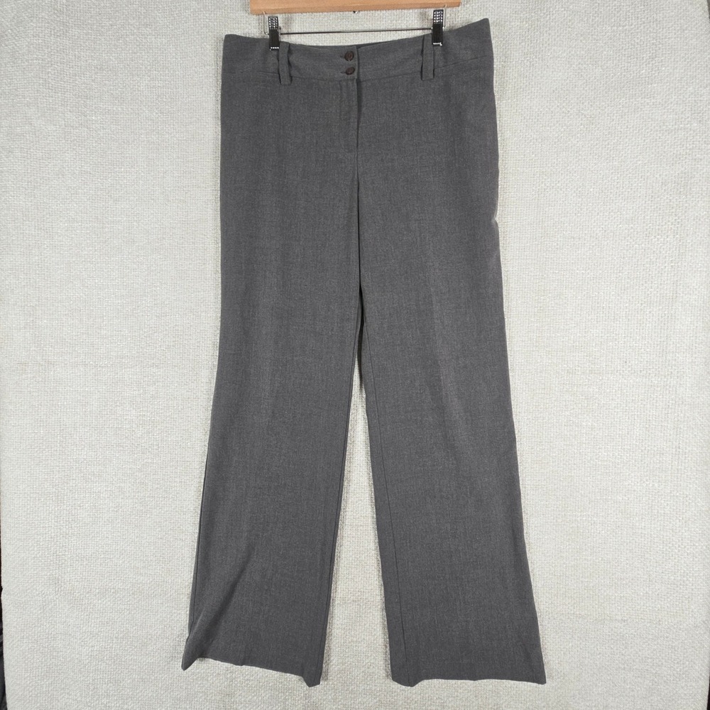 B-Wear Cambridge Gray Wide Leg‎ Dress Pants Womens 17 Professional Work Trousers